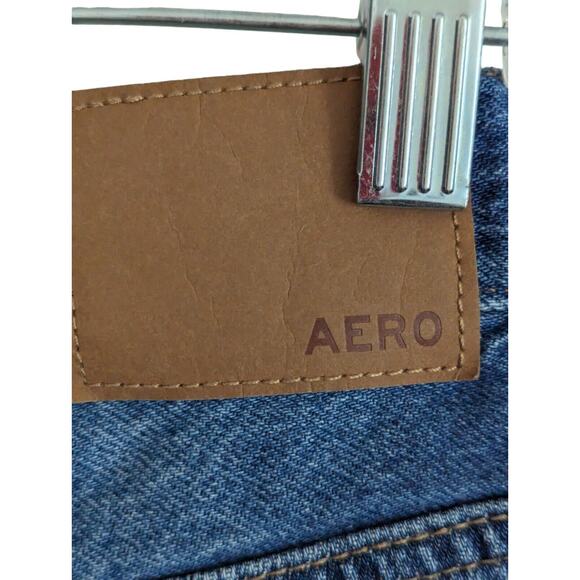 Aeropostale Vintage High Rise Shorty Distressed Denim Jean Shorts Size 6 Reg - Picture 10 of 13